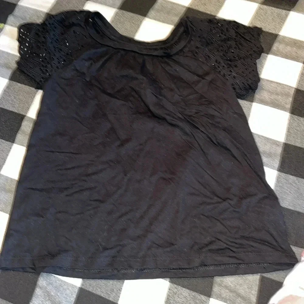 Lands End/Cat & Jack outfit skort & shirt size 6/6X
